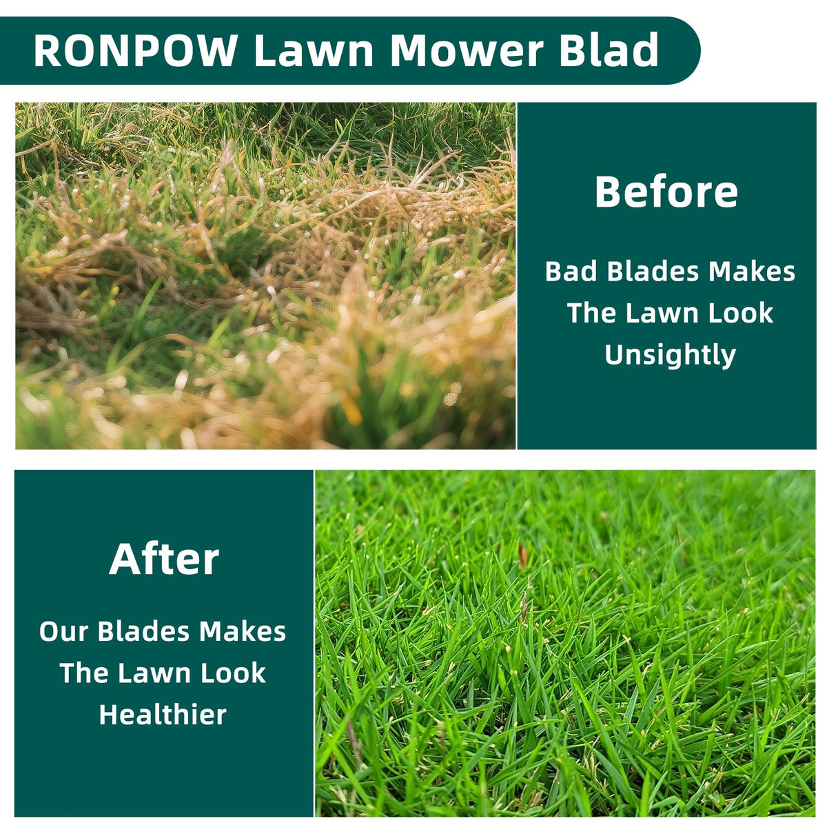 RONPOW easy-install 50-inch blades for quick, secure mounting