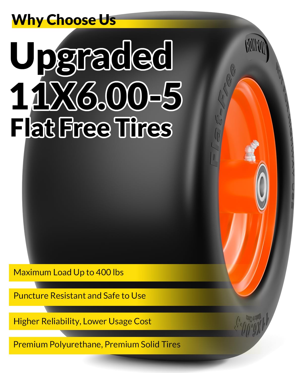 RONPOW easy-install kit with spacers enabling quick replacement on mowers