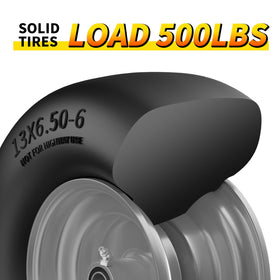 RONPOW flat-free tire ensures steady mowing performance in varied conditions