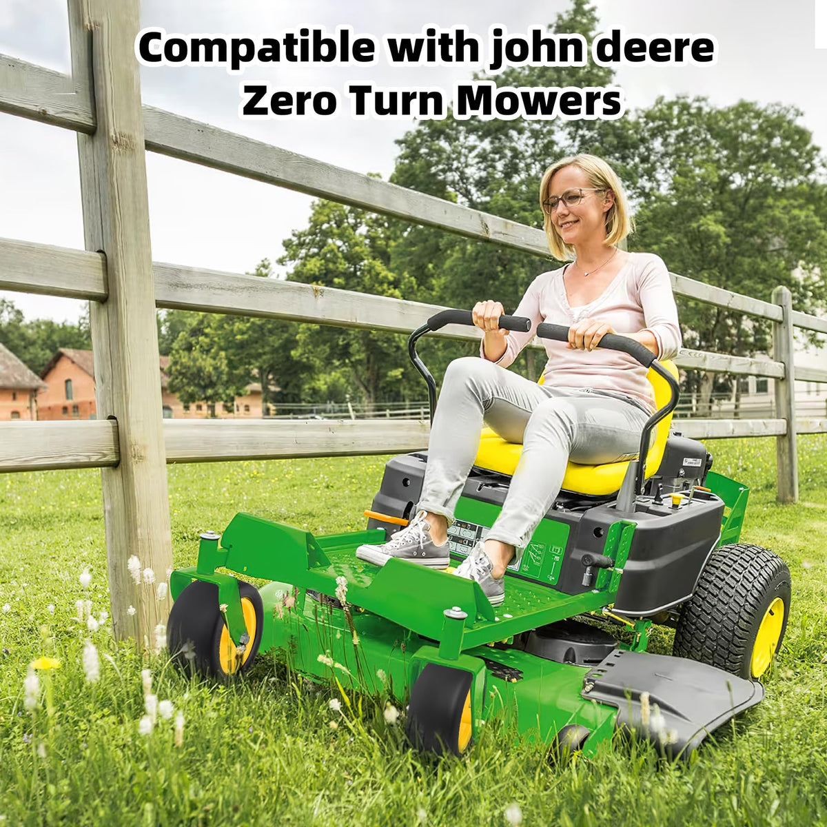 RONPOW non-marking tread protects turf during tight turns