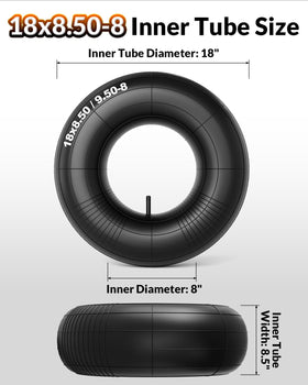 RONPOW reinforced rubber structure designed for heavier lawn equipment durability