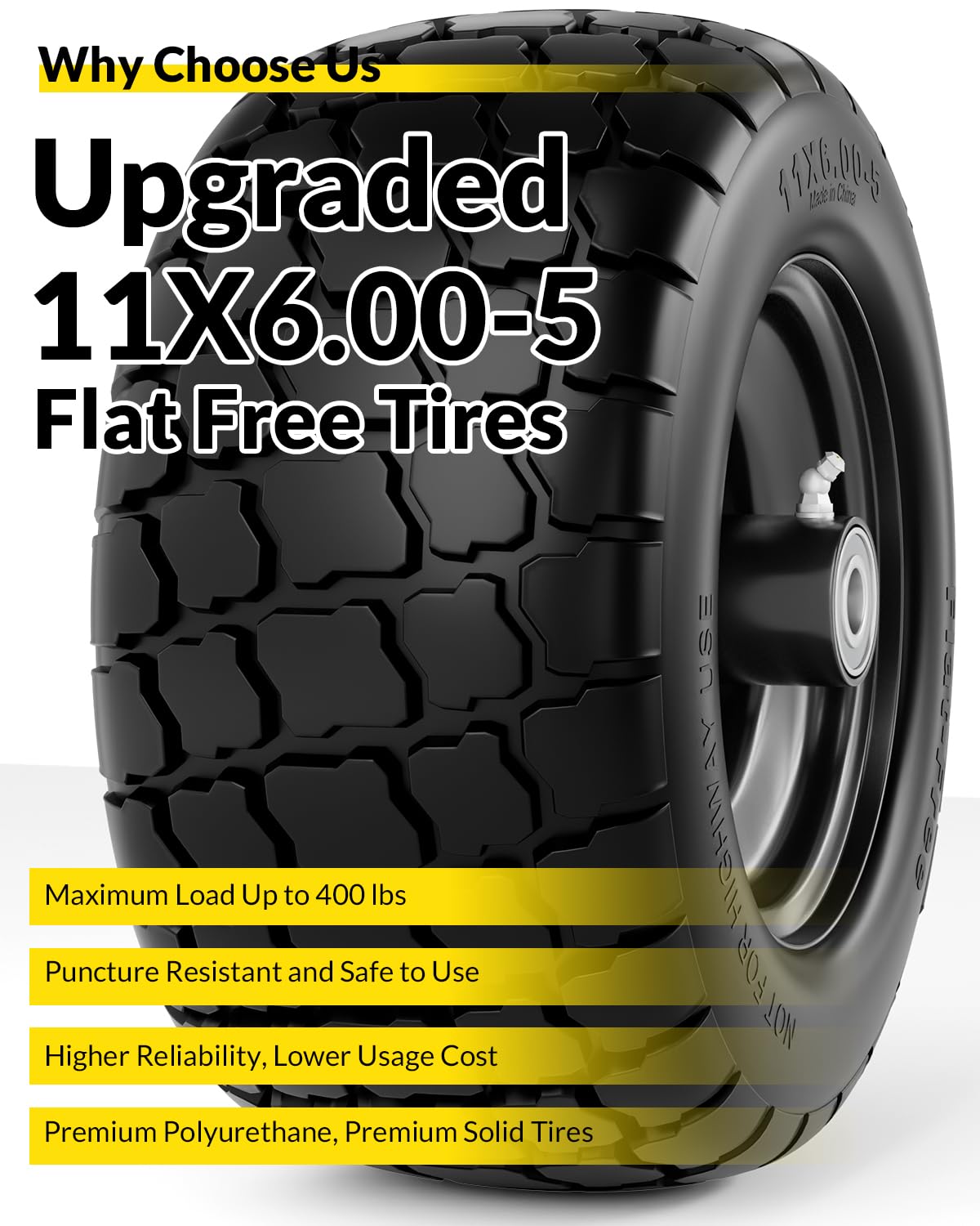 RONPOW snowflake tread pattern provides stable grip in wet conditions