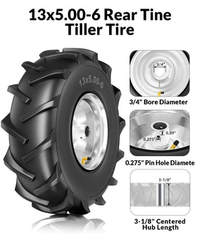 RONPOW tire with 3-4 inch bore hub for quick fit