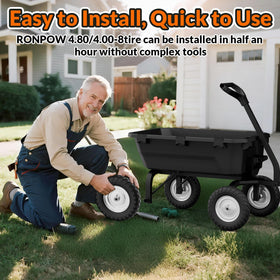 RONPOW weather-resistant tire withstands sun and rain.