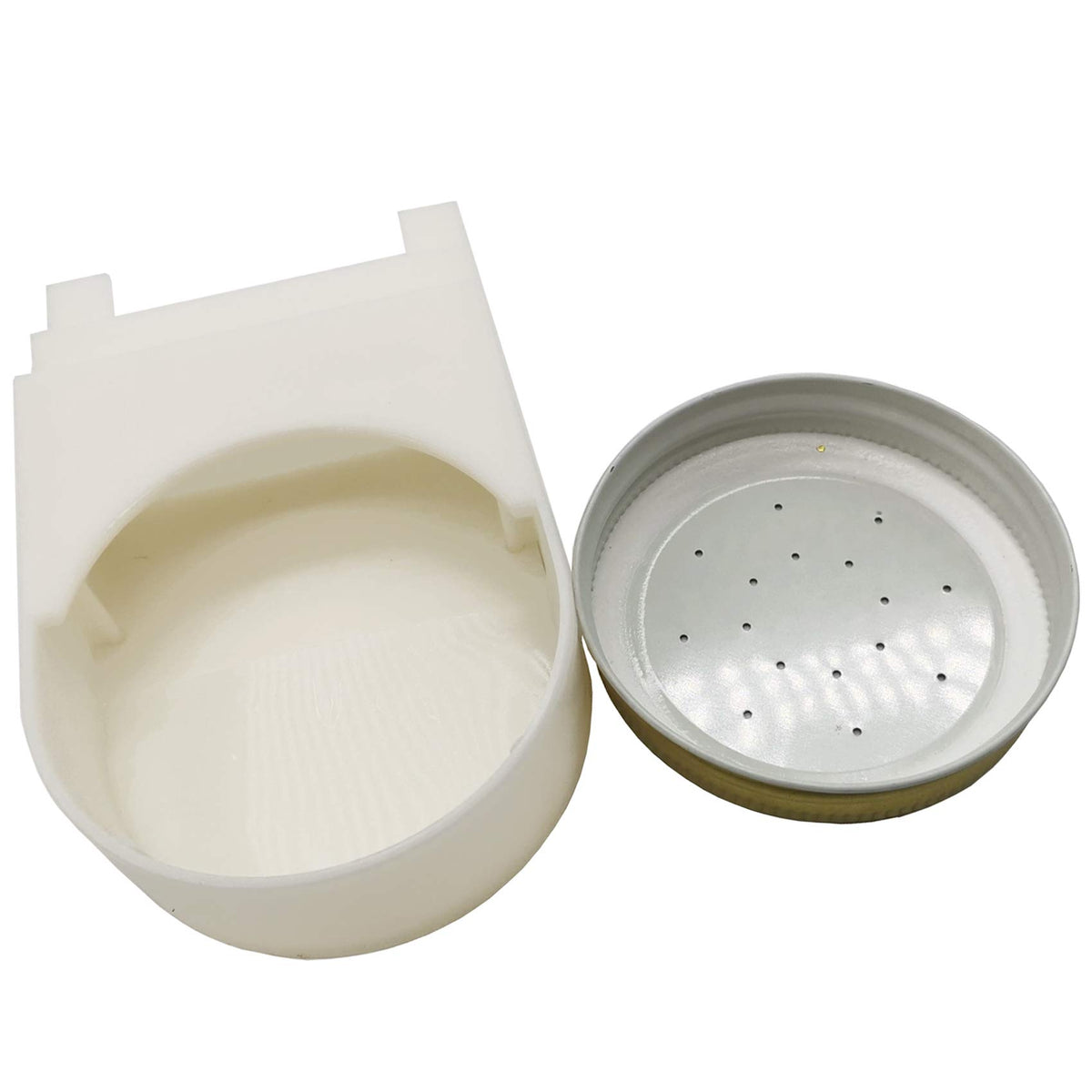 RONYOUNG bee feeder entrance silver and white color complements beekeeping gear