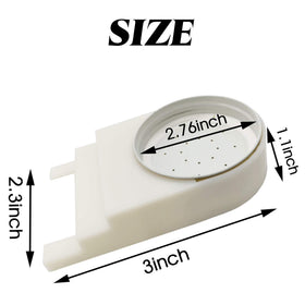 RONYOUNG bee feeder entrance side view highlights durable plastic body and simple installation