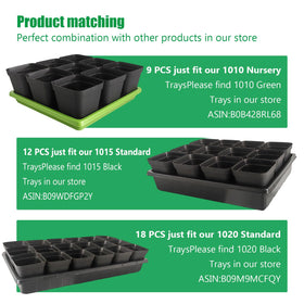 RooTrimmer square pots reusable and easy to clean between uses.