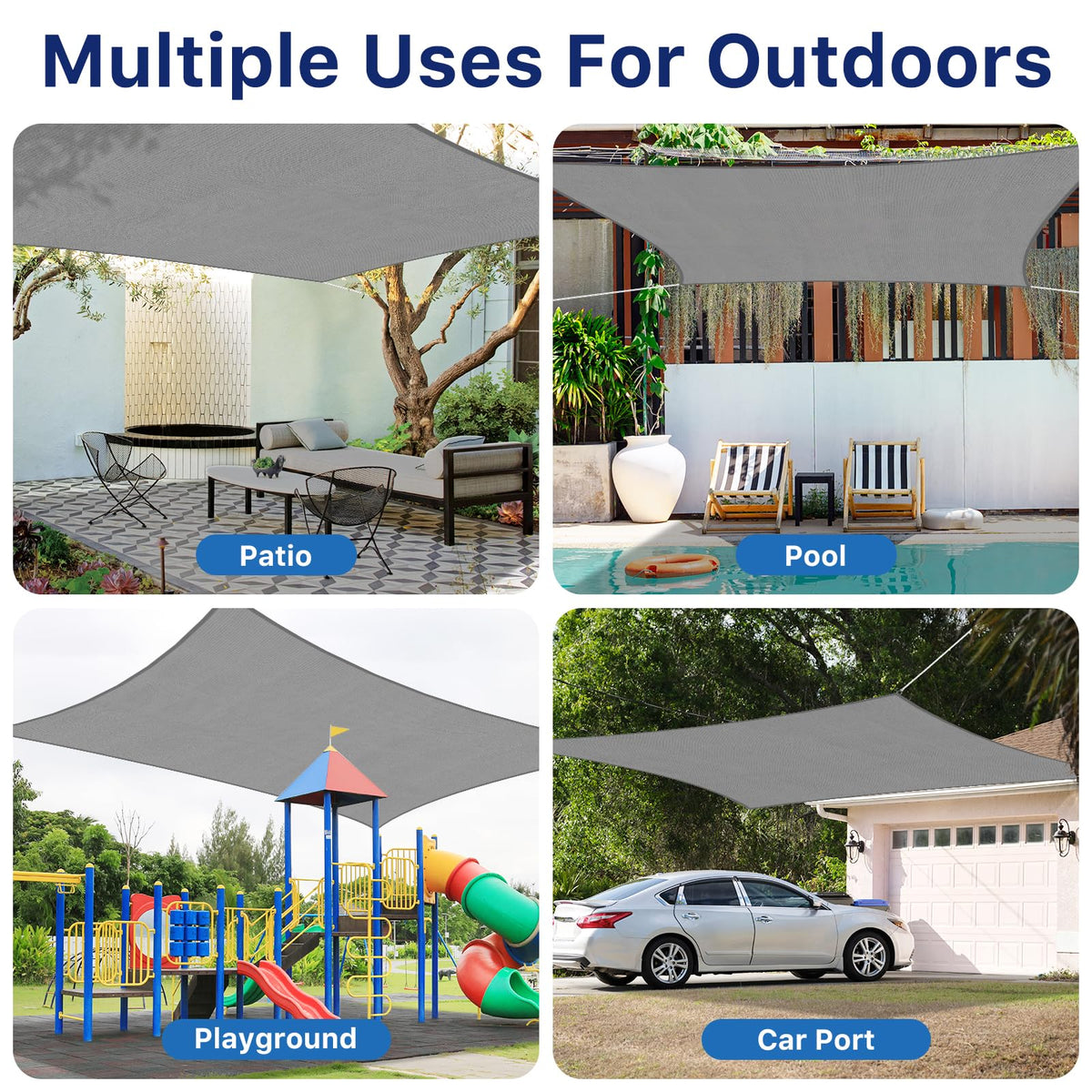 RoomHacks versatile shade for patios, gardens, decks, or play areas.