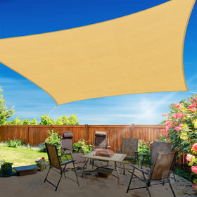 RoomHacks sun shade sail curved design provides stylish outdoor shade.