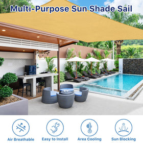 RoomHacks shade sail suited for patios and gardens, versatile shade solution.