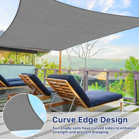 RoomHacks high-density polyethylene fabric delivers breathable shade with sun protection.
