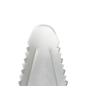 Root Assassin serrated shovel blade cutting through stubborn roots with ease