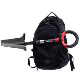 Fiberglass shaft and non latex grip provide control on Root Slayer mini digger