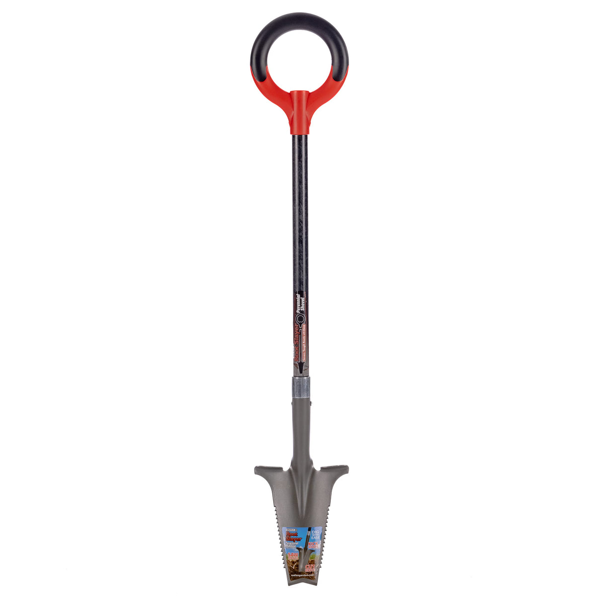 Root Slayer 23311 shovel with serrated blade for precise digging in tight spaces