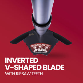 Root Slayer RS233 reinforced D-handle provides a larger, secure grip.