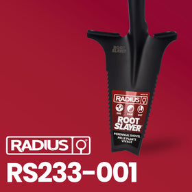 Root Slayer RS233 steel head withstands root cutting and tough digging tasks.