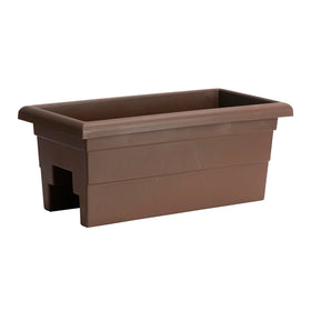 Root & Vessel Countryside Rail Planter side view highlighting space-saving deck-friendly design.