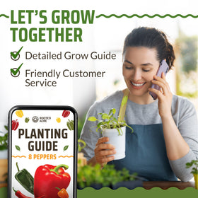 Rooted Acre grow guide and markers included for seedling tracking