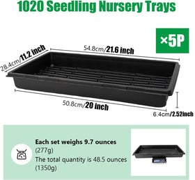 RooTrimmer 1020 tray side view highlighting depth for soil and plugs