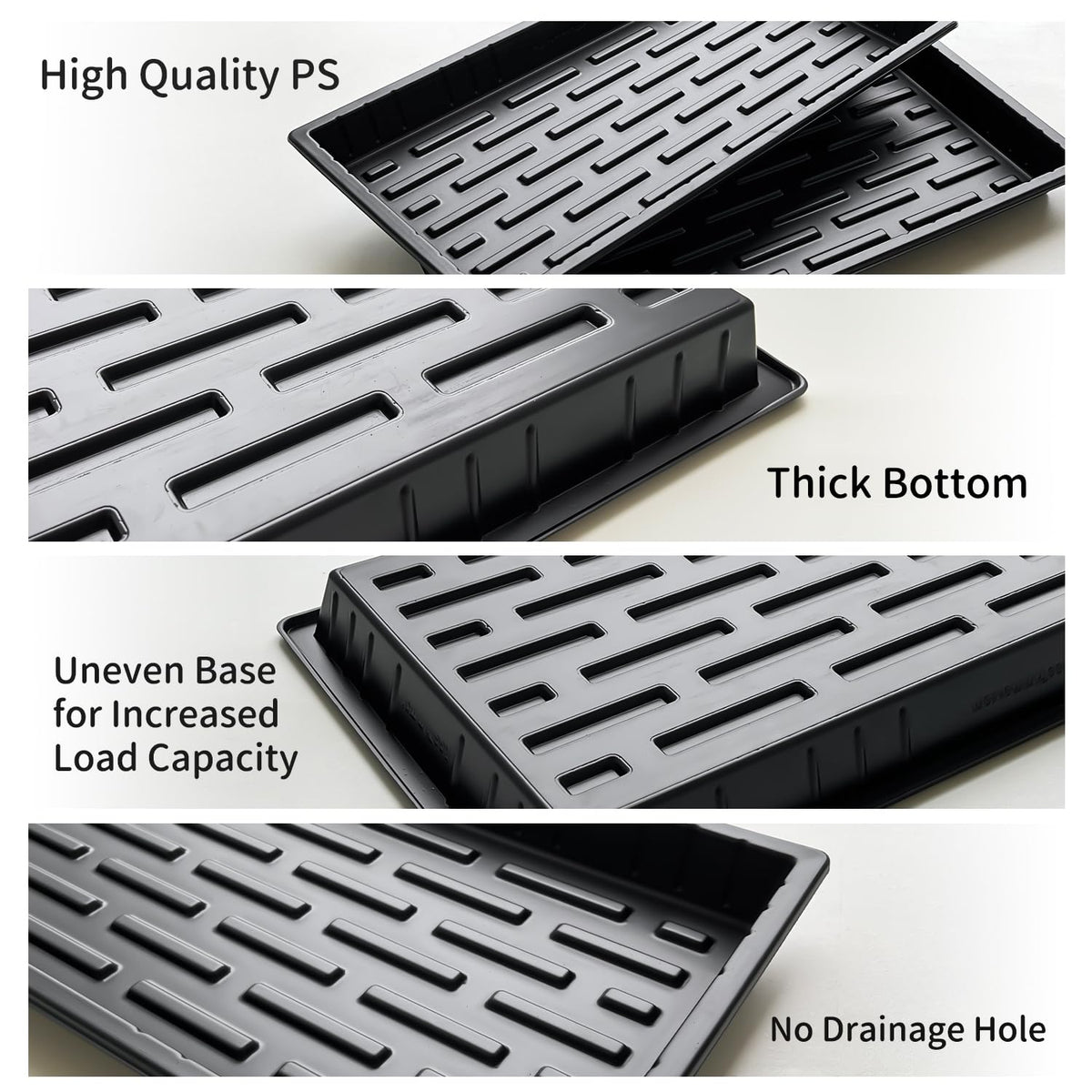 RooTrimmer 1020 tray top dimensions 21x11 inches for perfect alignment
