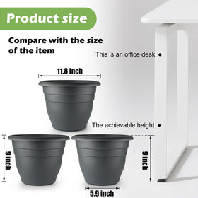 RooTrimmer pot with drainage plug for easy watering control.