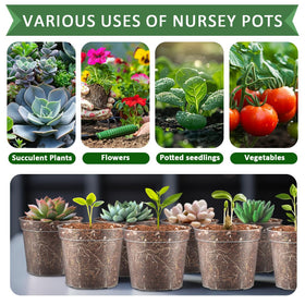 RooTrimmer 2.5 inch seed pots for reuse and easy handling