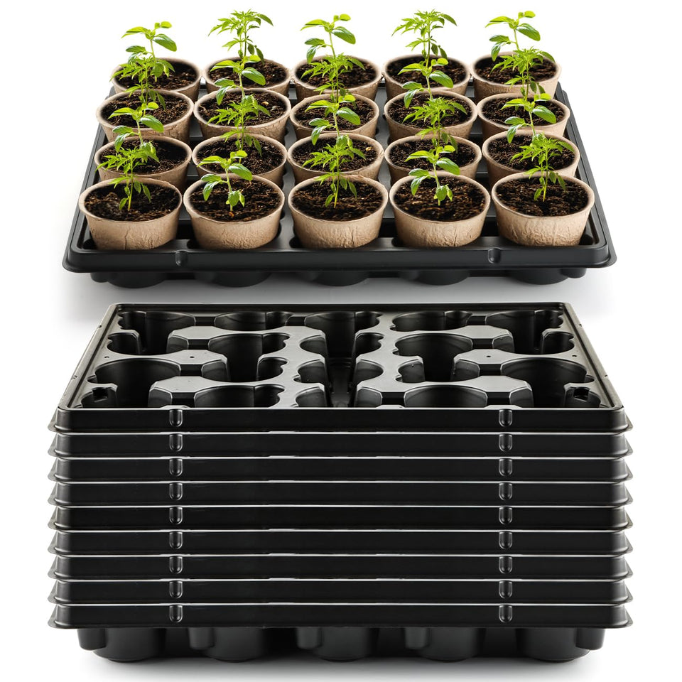 RooTrimmer 20-cell tray in durable plastic offers stable seedling support.