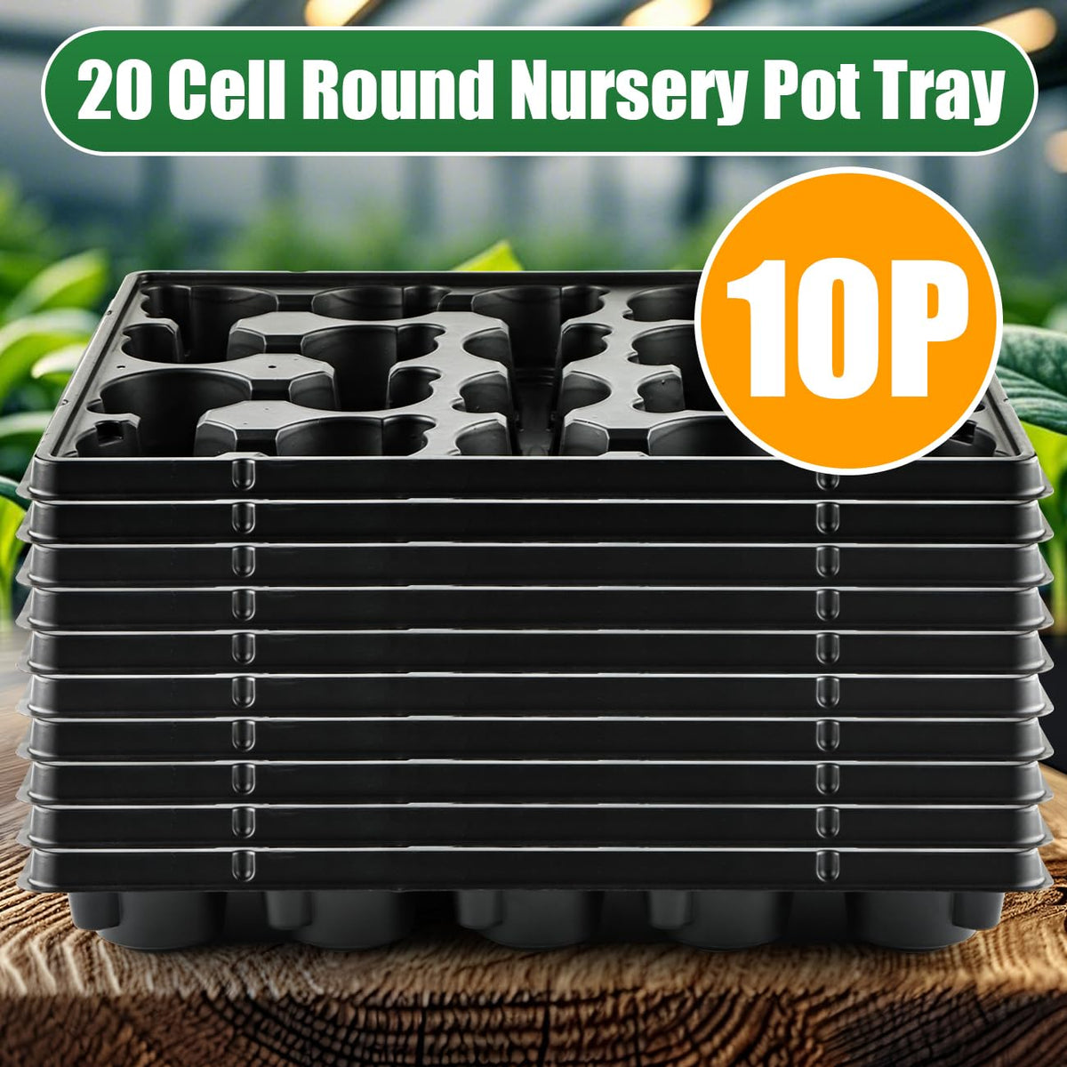RooTrimmer holds up to 200 peat pots across 10 packs for organized projects.