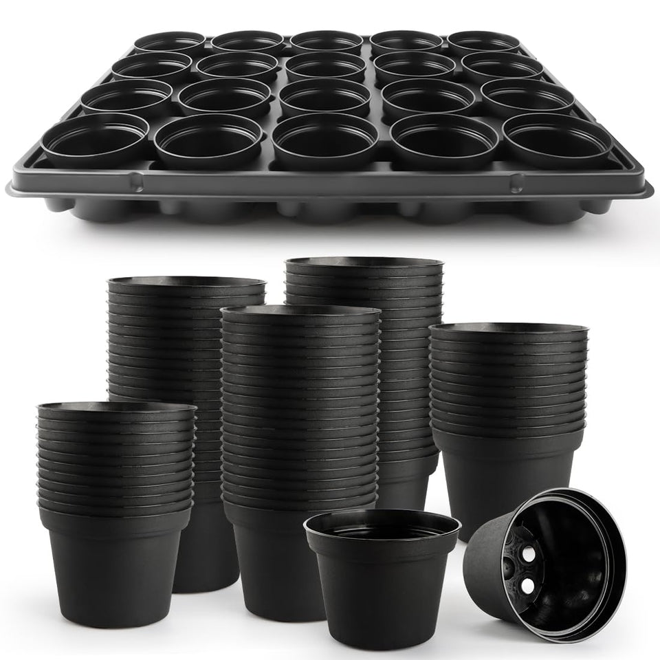 RooTrimmer 3-inch pots in a 100-piece set for sturdy seedling growth