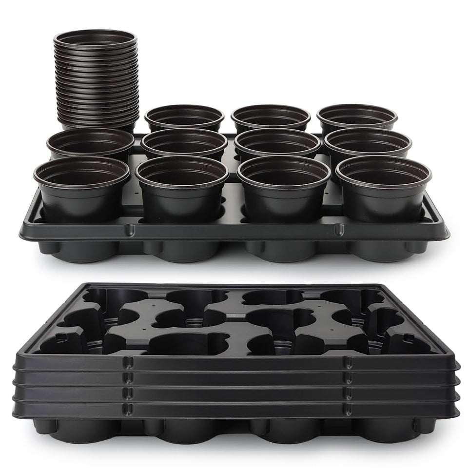 RooTrimmer 4-inch pot front view for easy seedling setup.