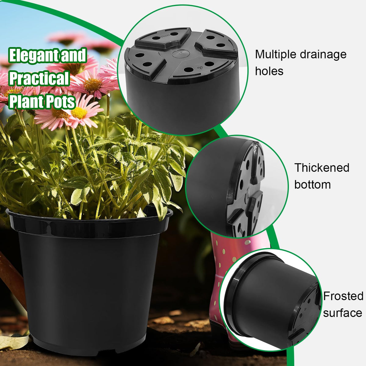 RooTrimmer 5-Gallon pot featuring rolled rims for easy lifting