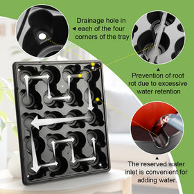 RooTrimmer biodegradable seed pots decompose and add nutrients to soil.