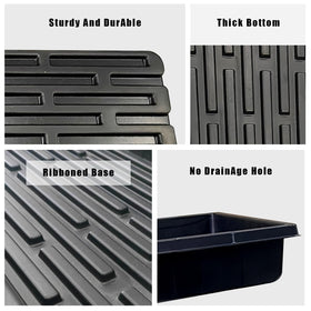 RooTrimmer bottom concave stripes support water retention and strong base