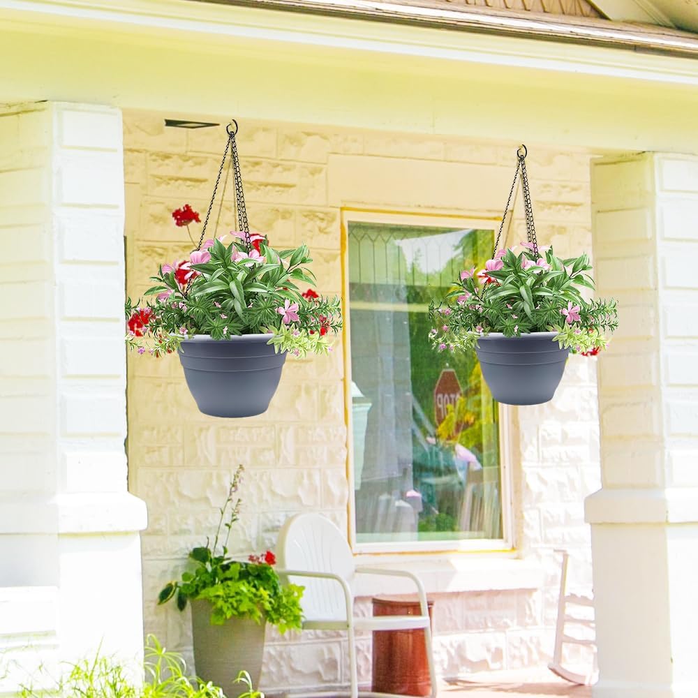 RooTrimmer bottom-drainage-holes-grey pot helps prevent overwatering and root issues.