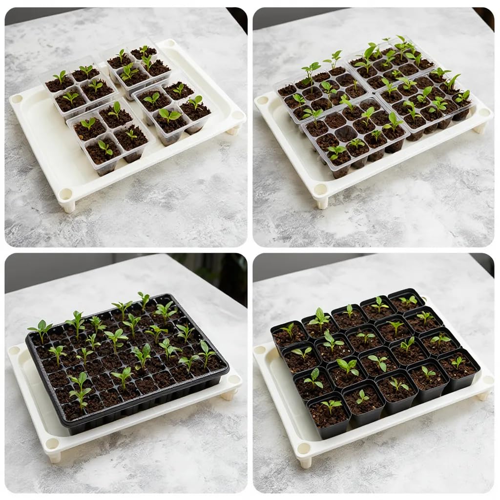 RooTrimmer bottom watering design maintains even moisture for seedlings.