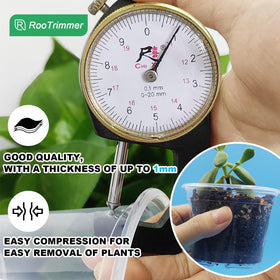 RooTrimmer BPA-free plastic pots ensure safe reuse.