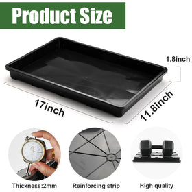 RooTrimmer BPA-free plastic trays keep seedlings safe and clean