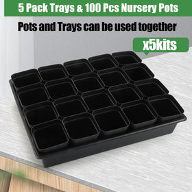 RooTrimmer BPA-free square nursery pots durable and reusable