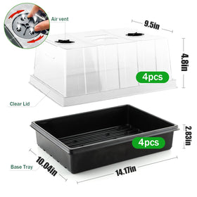 RooTrimmer clear humidity dome with vents controls airflow and moisture for faster growth.