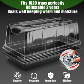 RooTrimmer clear propagation lid set lets you monitor roots.