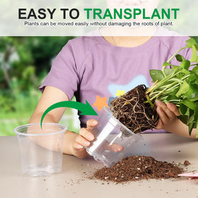 RooTrimmer compact 4-inch pot suited for indoor and outdoor seedling projects.