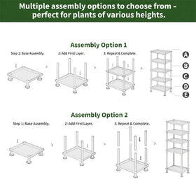 RooTrimmer compact space-saver shelf for pots and trays.