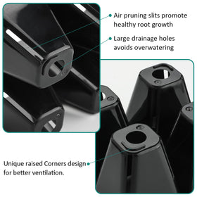 RooTrimmer tray fits standard 1020 flats for convenient growing.