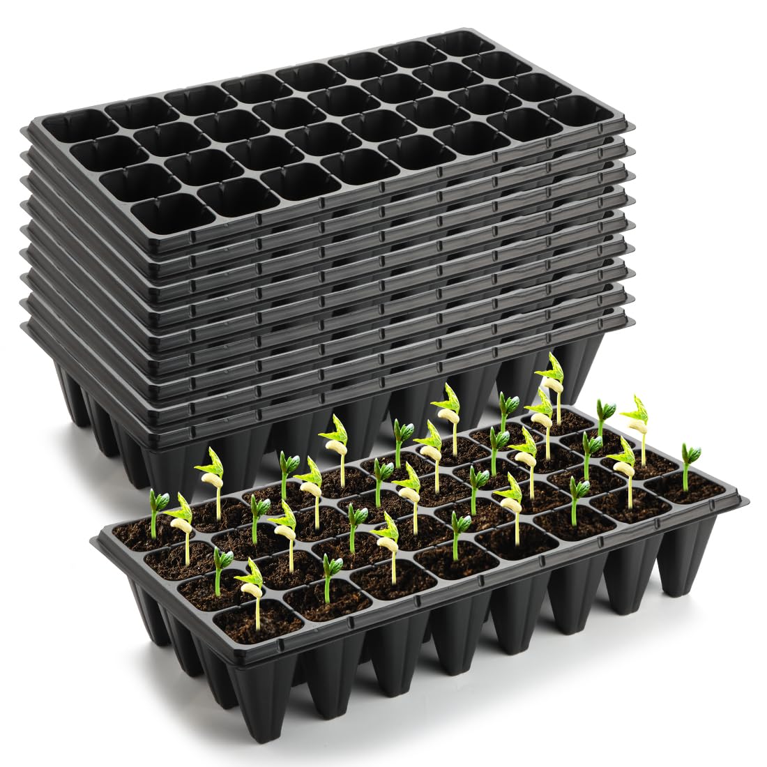 RooTrimmer 32-cell deep seedling tray with 4.33 inch depth for robust roots.