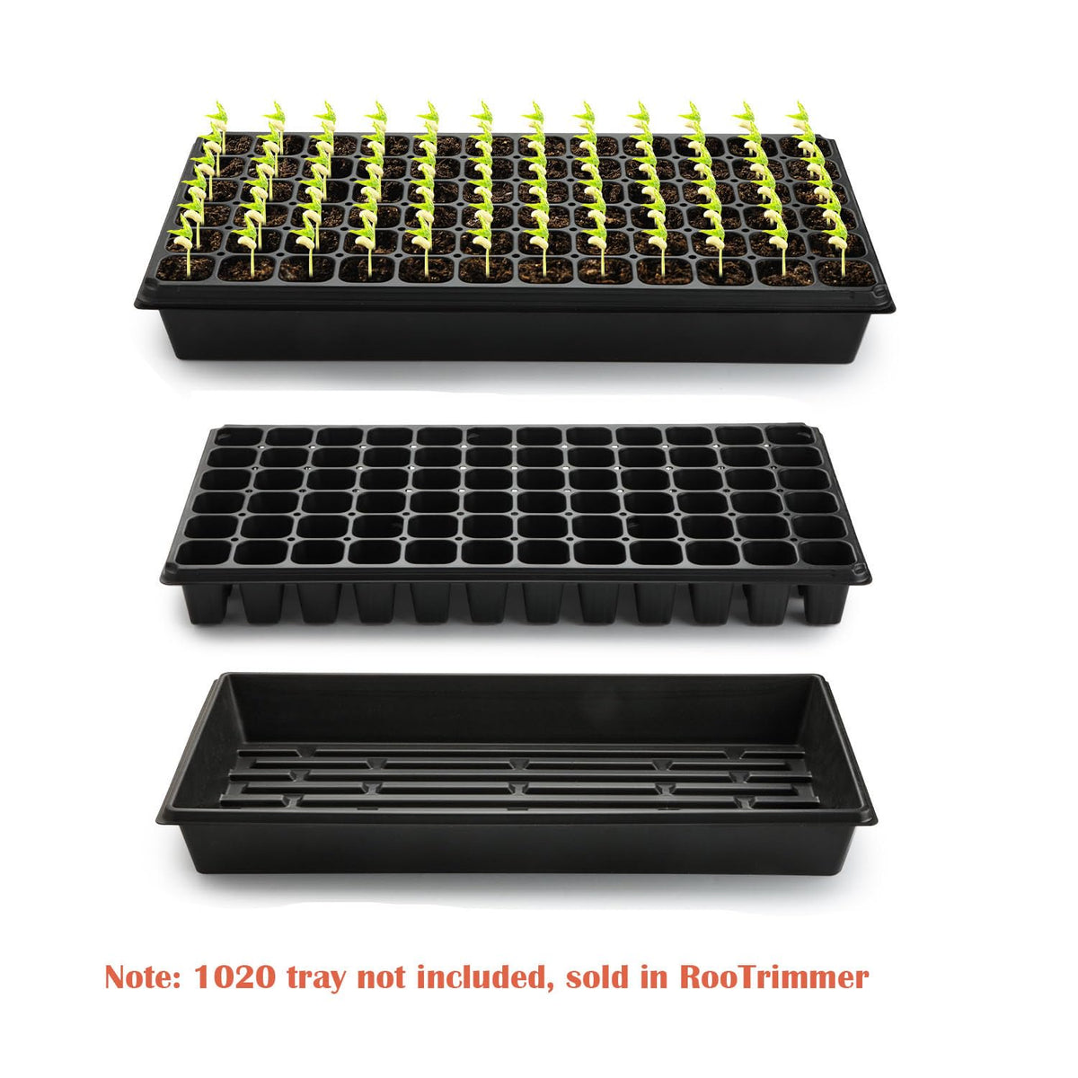 RooTrimmer 21.25x11 inch tray supports efficient seed starts.