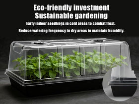 RooTrimmer dome in use for germination and microgreens.