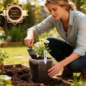 RooTrimmer durable reusable PP seedling pot withstands seasons of use