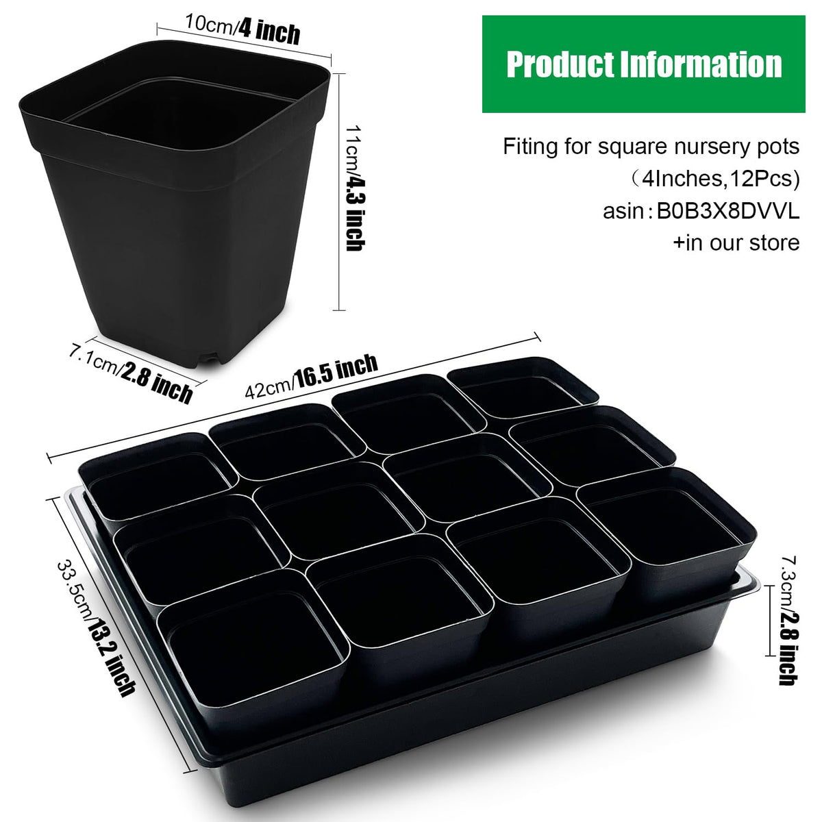 RooTrimmer durable reusable tray helps organize seed starts and nursery tasks.