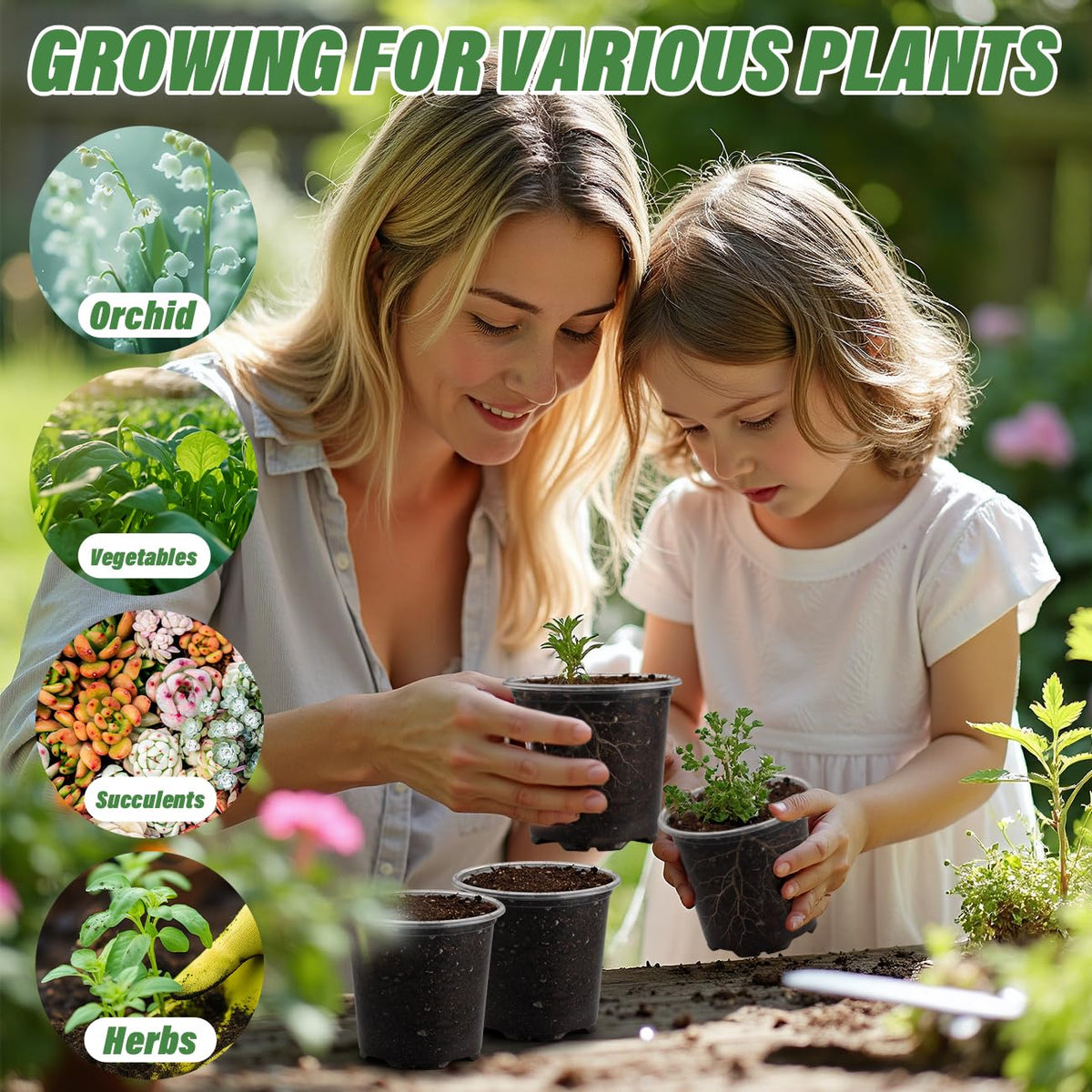 RooTrimmer edge-sturdy pot is easy to carry with one hand.