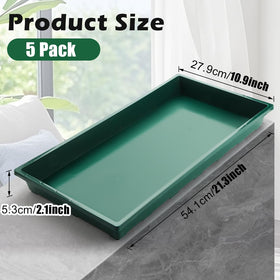 RooTrimmer flat seed starter trays green for greenhouse setup